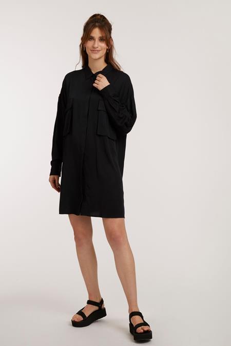 Workers Shirt Dress Schwarz
