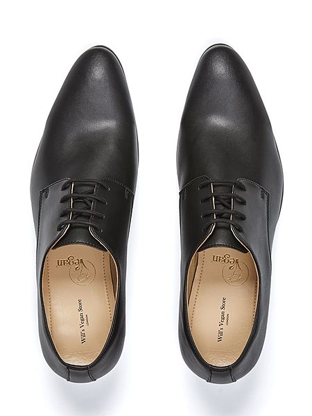 Lace-Up Smart Shoes Slim Soles Black from Shop Like You Give a Damn