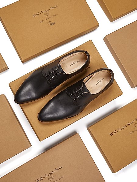 Lace-Up Smart Shoes Slim Soles Black from Shop Like You Give a Damn
