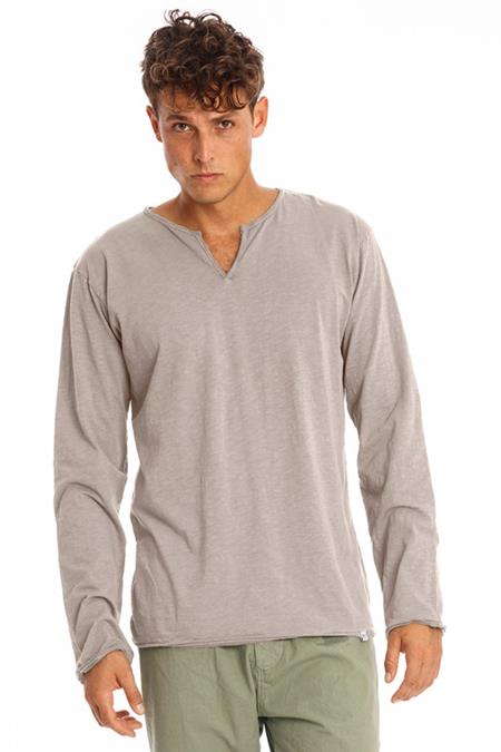T-Shirt Long Sleeves Eros Stone Grey