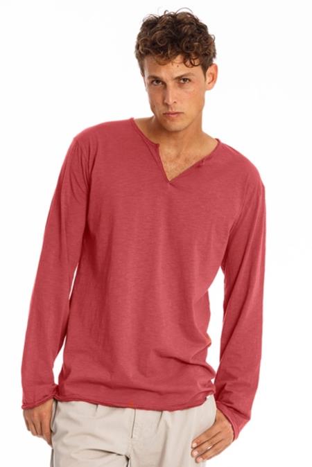 T-Shirt Lange Mouwen Eros Aarde Rood