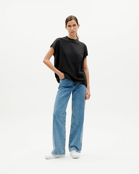 Basic T-Shirt Volta Black from Shop Like You Give a Damn