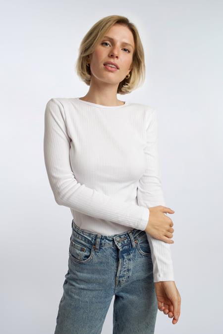 Honest Basics: Ribbed Longslee...