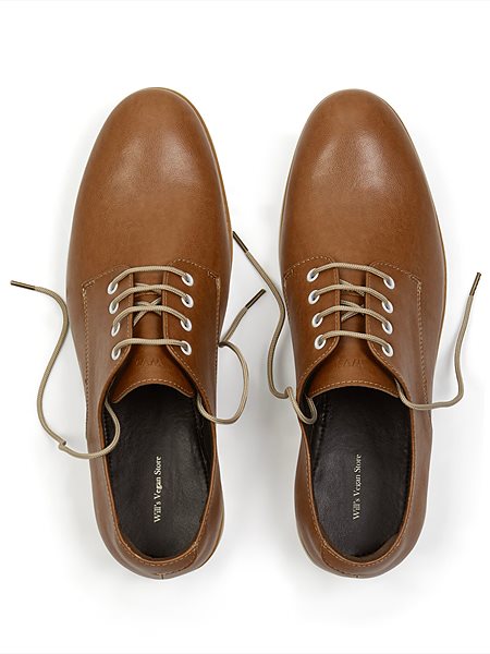 Casual Derbys Tan Brown via Shop Like You Give a Damn