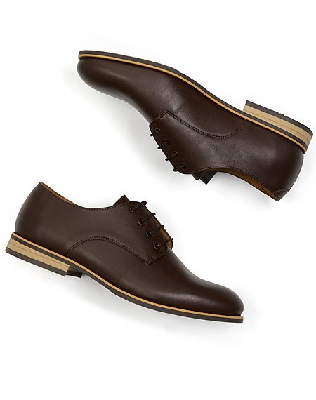 Casual Derbys Dark Brown via Shop Like You Give a Damn