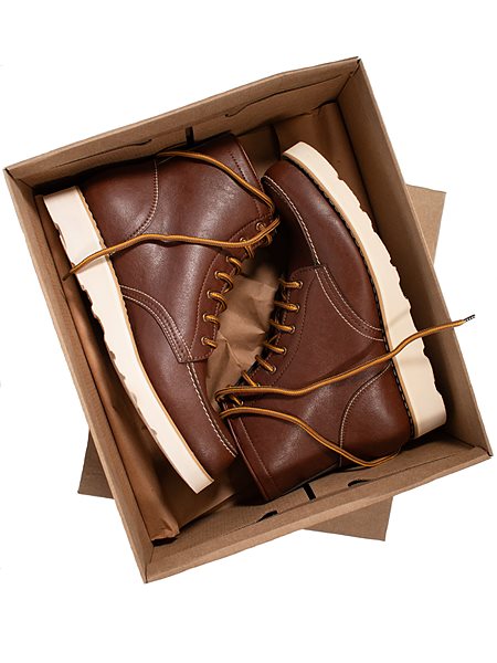 Goodyear Men's Welt Rig Boots Chestnut Brown via Shop Like You Give a Damn