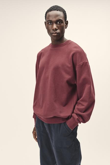 Sweatshirt In Übergröße Dunkelrot