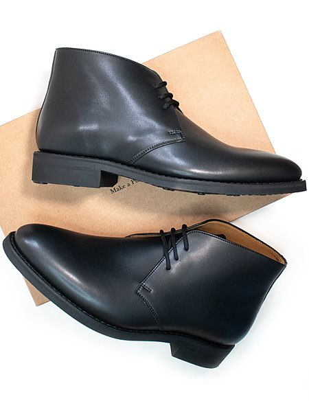 Boots Goodyear Welt Chukka Black via Shop Like You Give a Damn