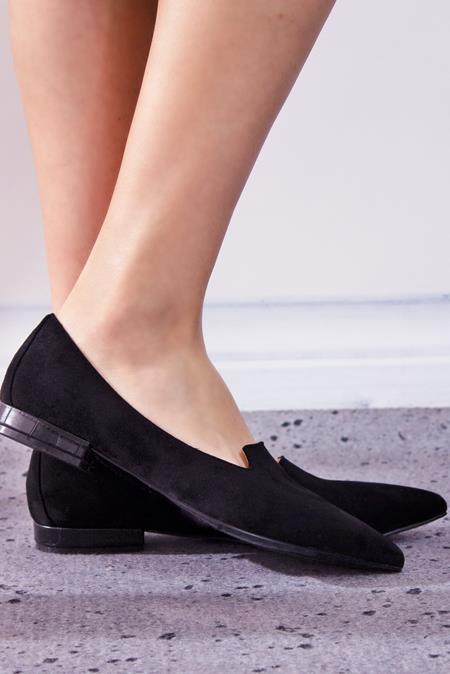 Flats Altair Vegan Leer Zwart
