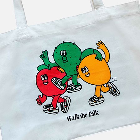 Tote Bag Saye X Tiago White from Shop Like You Give a Damn