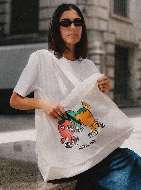 Tote Bag Saye X Tiago White from Shop Like You Give a Damn