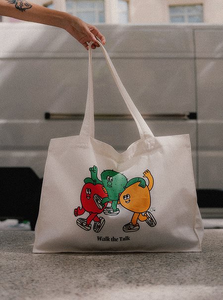 Tote Bag Saye X Tiago White from Shop Like You Give a Damn