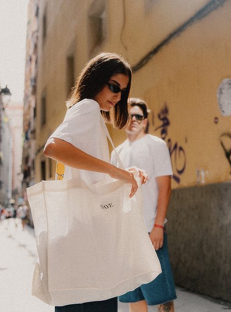 Tote Bag Saye X Tiago White from Shop Like You Give a Damn