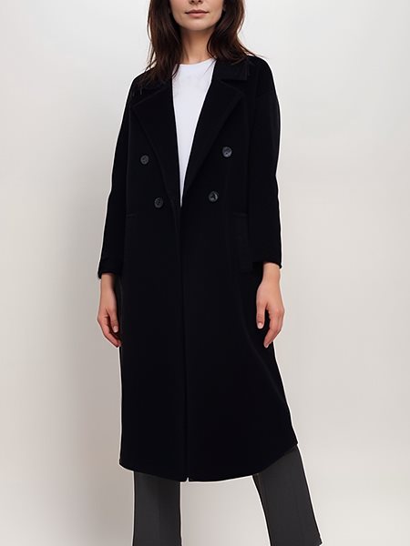 Coat Vegan Wool Double Breasted via Shop Like You Give a Damn