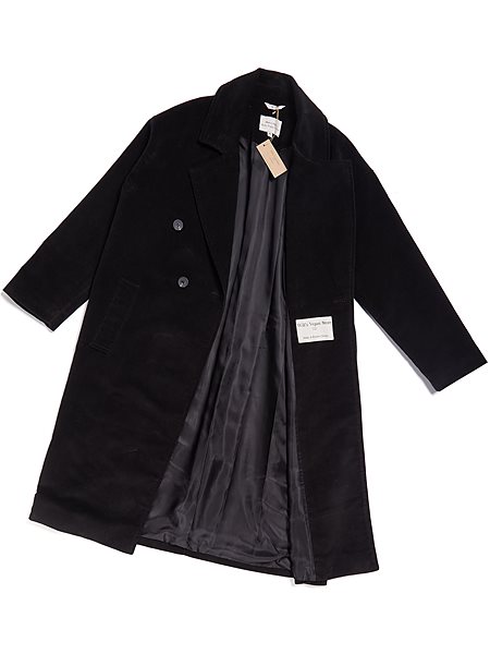 Coat Vegan Wool Double Breasted from Shop Like You Give a Damn