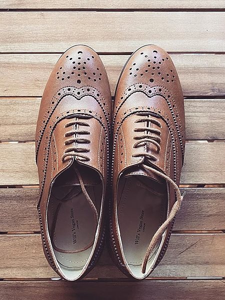 Shoes Men Wide Fit Oxford Brogues Tan from Shop Like You Give a Damn