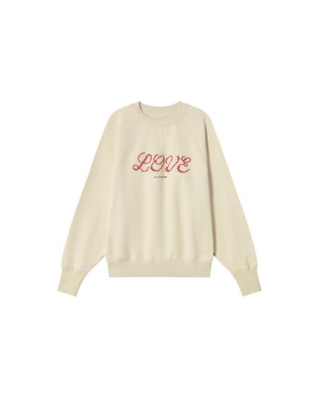 Sweatshirt Bonnie White Love Heart Cream from Shop Like You Give a Damn