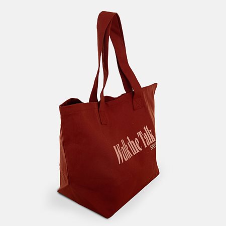 Totebag Walk The Talk Dark Red from Shop Like You Give a Damn