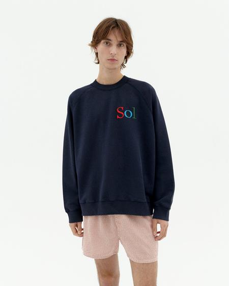 Sweatshirt Sun Type Pepe Navy Blue via Shop Like You Give a Damn
