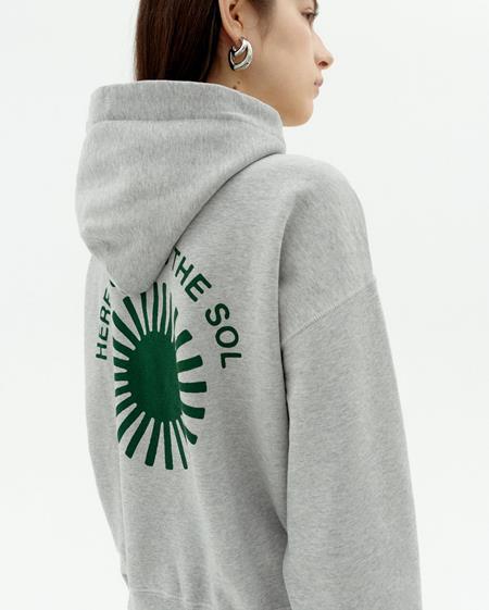 Hoodie Valeria Retro Sun Grey from Shop Like You Give a Damn