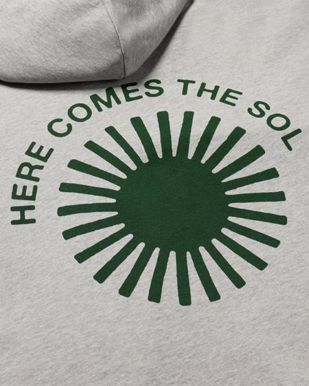 Hoodie Valeria Retro Sun Grey from Shop Like You Give a Damn