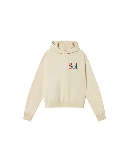 Hooded Sweatshirt Sun Type Valeria Off White from Shop Like You Give a Damn