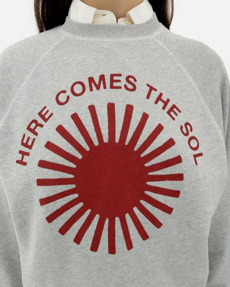 Sweatshirt Bonnie Retro Sun Grey from Shop Like You Give a Damn