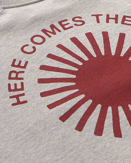 Sweatshirt Retro Sun Pepe Grey from Shop Like You Give a Damn