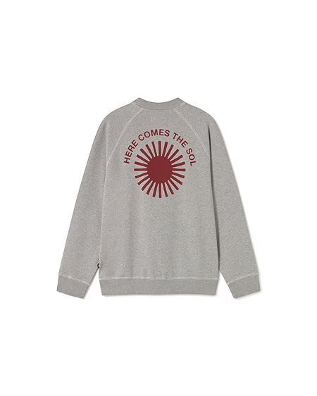 Sweatshirt Retro Sun Pepe Grey from Shop Like You Give a Damn