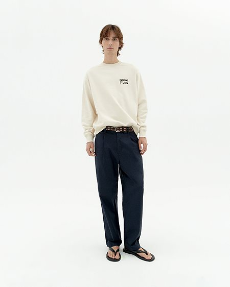 Sweatshirt Funghi Leon White from Shop Like You Give a Damn