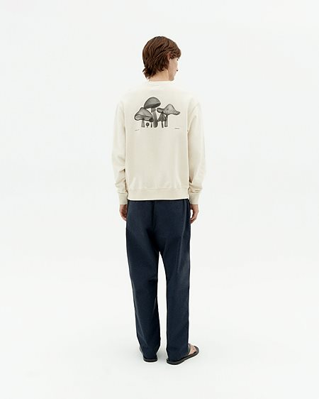 Sweatshirt Funghi Leon White from Shop Like You Give a Damn