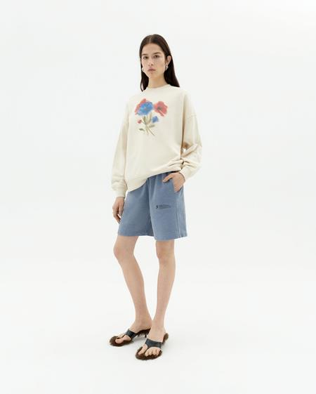 Sweatshirt Jimena Blurry Flower White from Shop Like You Give a Damn