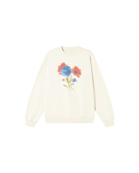 Sweatshirt Jimena Blurry Flower White from Shop Like You Give a Damn