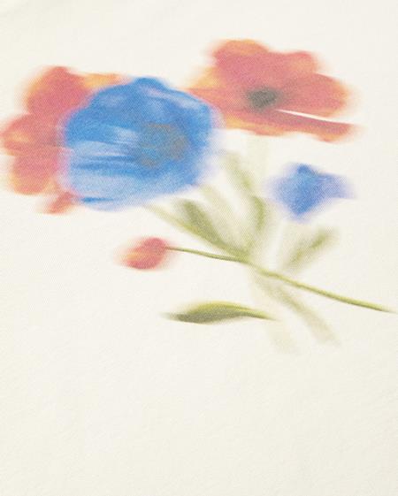Sweatshirt Jimena Blurry Flower White from Shop Like You Give a Damn