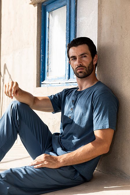 T-Shirt Enzo Jeans Blue via Shop Like You Give a Damn