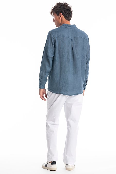 Shirt Alain Jeans Blue from Shop Like You Give a Damn