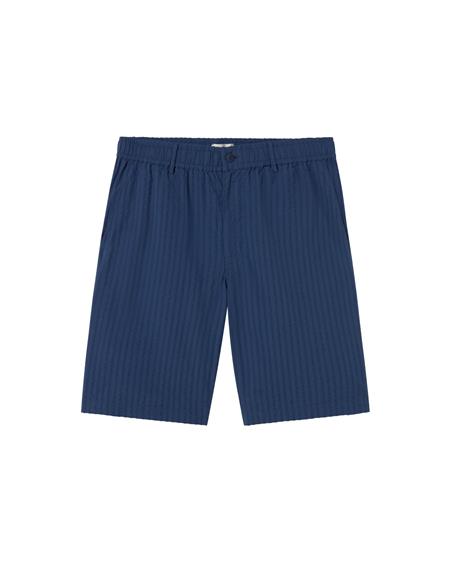 Shorts Seersucker Bermuda Gasper Blue from Shop Like You Give a Damn