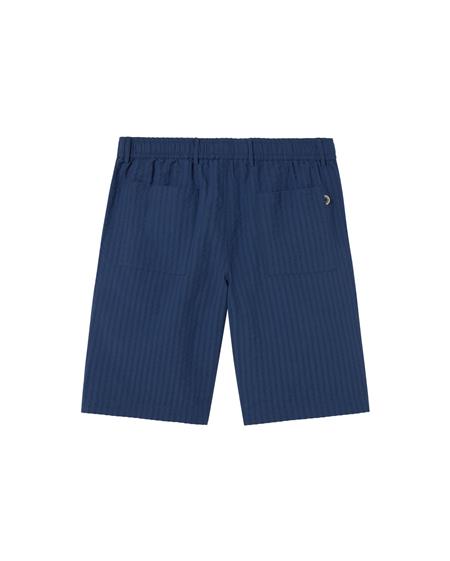 Shorts Seersucker Bermuda Gasper Blue from Shop Like You Give a Damn