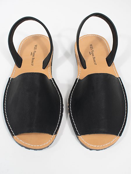 Flat Sandals Black via Shop Like You Give a Damn