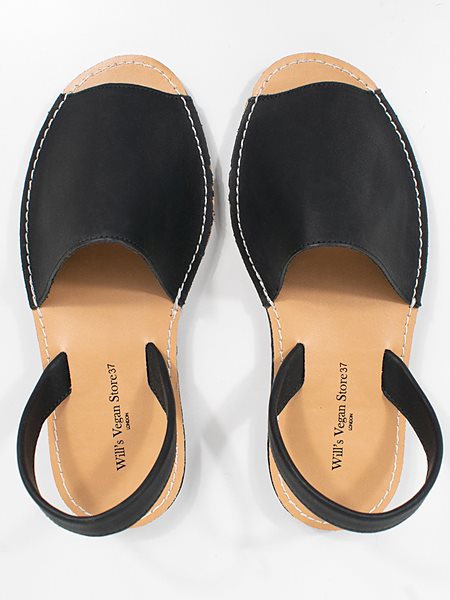 Flat Sandals Black from Shop Like You Give a Damn