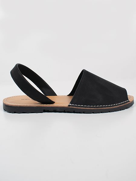 Flat Sandals Black from Shop Like You Give a Damn