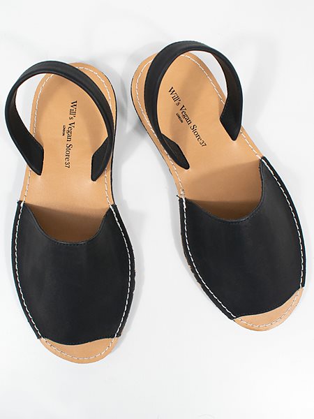 Flat Sandals Black from Shop Like You Give a Damn