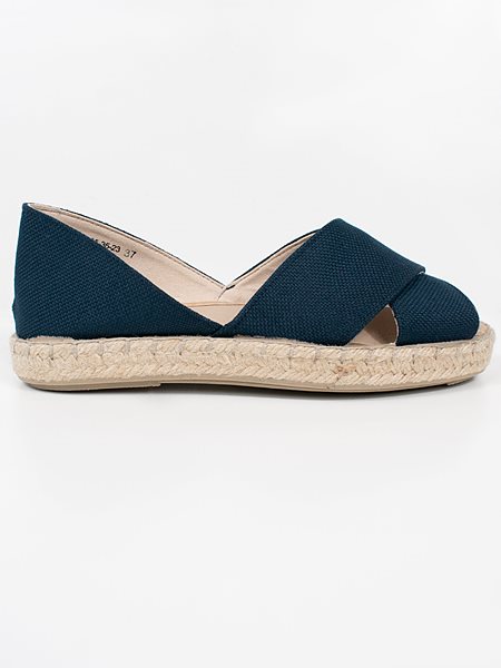 Espadrilles Cross Over Straps Marine Canvas from Shop Like You Give a Damn