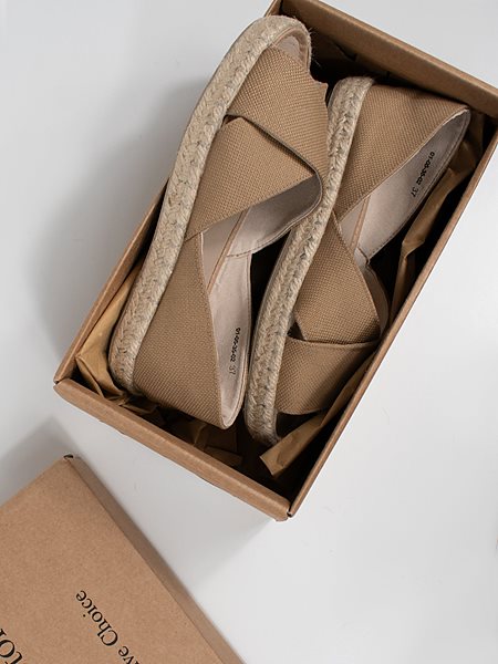 Espradilles Cross Over Straps Tan Canvas from Shop Like You Give a Damn