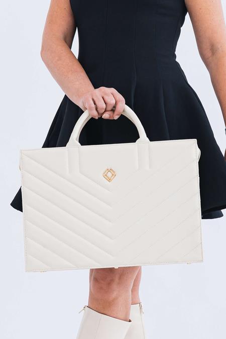 Tas Business & Laptop Muse Off White