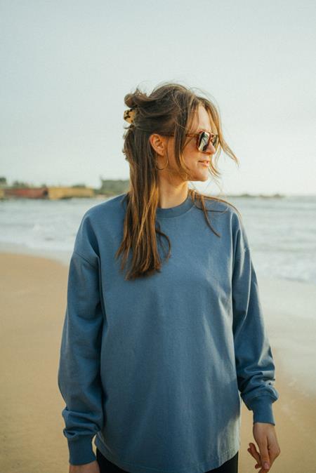 Shirt Lange Mouw Stormy Blue