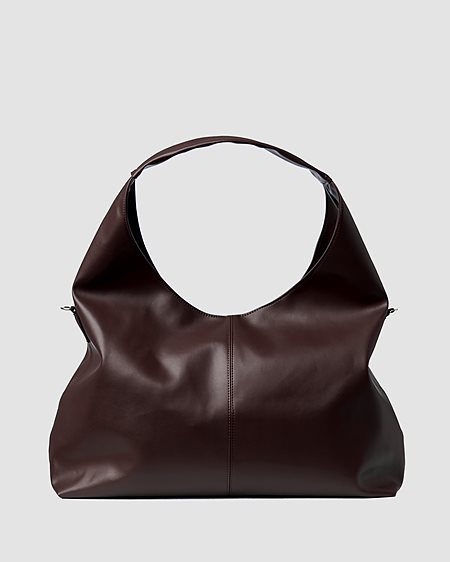 Bag Slouchy Shopper Chocolate Brown via Shop Like You Give a Damn