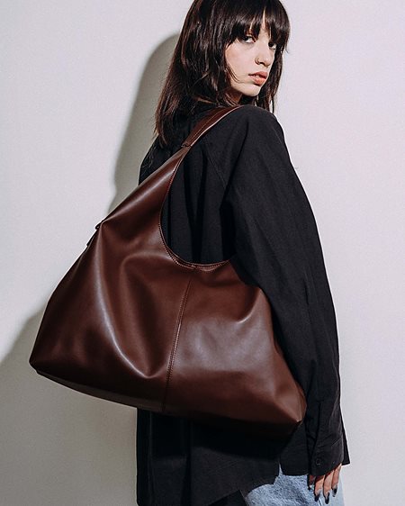 Bag Slouchy Shopper Chocolate Brown from Shop Like You Give a Damn