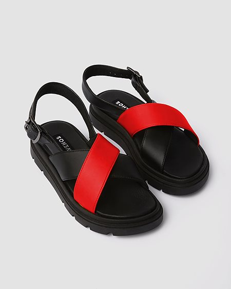 Sandals Glare Red/Black from Shop Like You Give a Damn