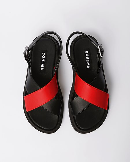 Sandals Glare Red/Black from Shop Like You Give a Damn